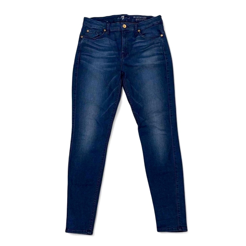 7 Seven For All Mankind The Mid Rise Ankle Skinny Jegging Jeans